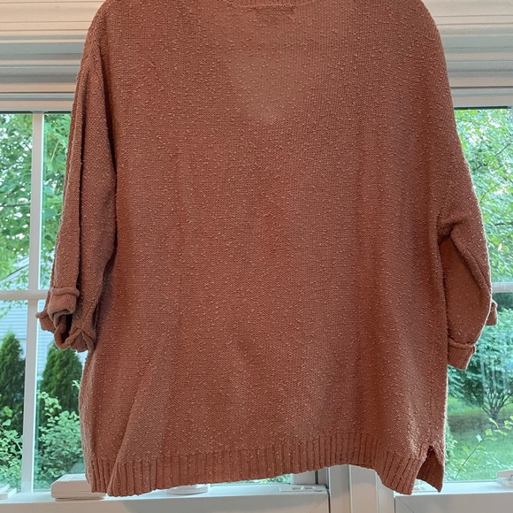 V Neck 3/4 Sleeve Sweater - Picture 3 of 3